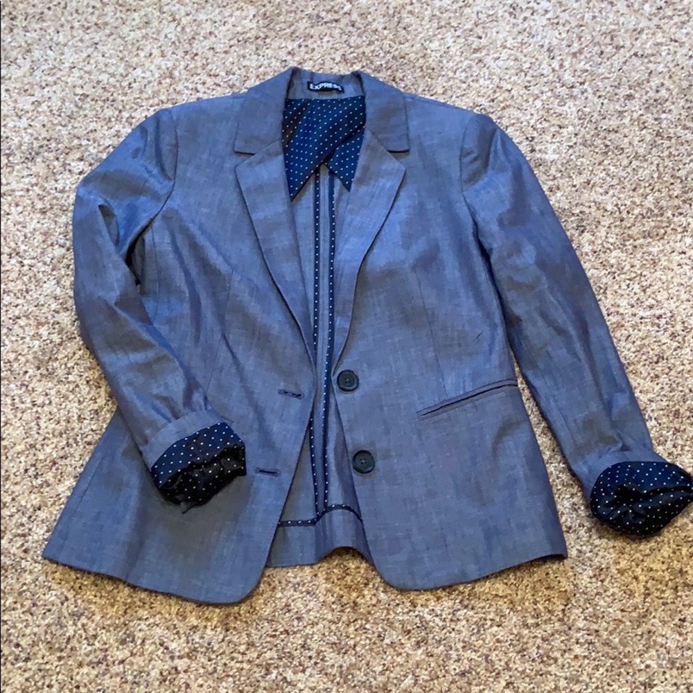 Express chambray blazer